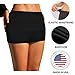Sweet Hearts Black Mini Skirt for Women- Above Knee Elastic Waist Basic Mini Pencil Womens Skirts Bodycon Made in USA (Black, Large)