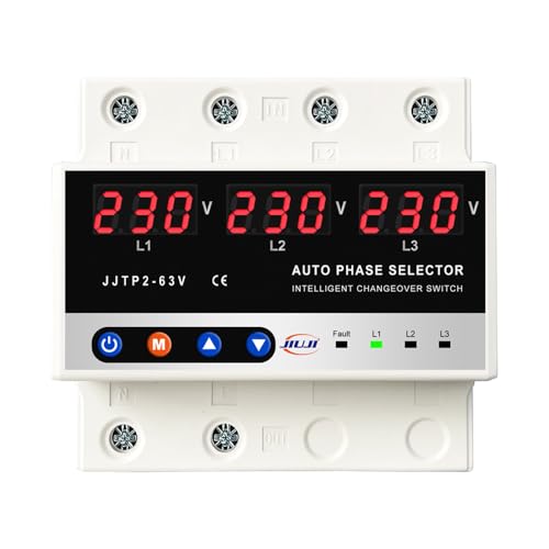 Protector de voltaje ajustable 3P con conmutación de fase automática HUIOP 2