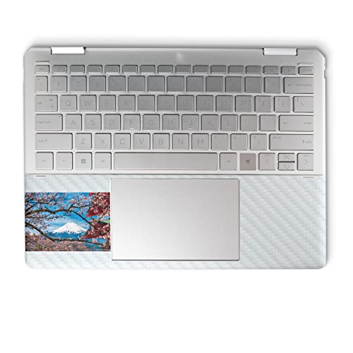 Image of MightySkins Carbon Fiber Skin Compatible with HP Spectre x360 14 inch (2022) Full Wrap Kit - Overlooking Fuji | Protective, Durable Textured Carbon Fiber Finish | Easy to Apply | Made in The USA
