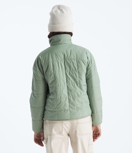 Image of THE NORTH FACE Girls Reversible Shasta Full Zip Jacket | Puffer Coat With Synthetic Insulation, Fleece Lined, Water Repellent
