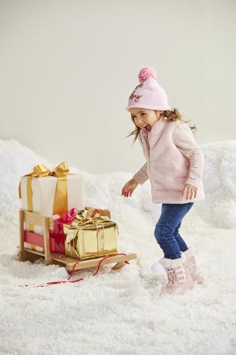 Mud Pie Girls Children Pink Check Sherpa Jacket2