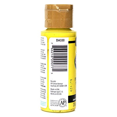 Image of DecoArt DA330-3 Americana Acylic Matte Finish Paints, Chartreuse Yellow
