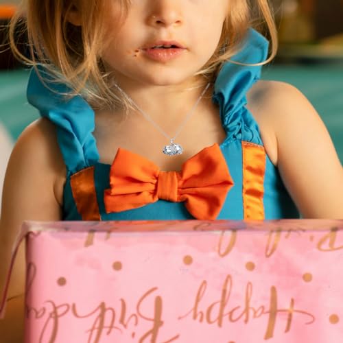 VEEHOO Axolotl/Guinea Pig/Sloth/Hippo/Eagle/Otter/Goat/Dragon Necklace for Girls Women,Cute Animal Jewelry Gifts for Daughter Niece4