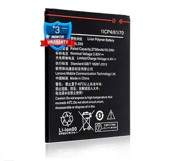 Image of Original BL259 Battery for Lenovo Vibe K5 / K5 Plus A6020 A40 Battery with 3 Month Warranty***(J00238)