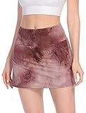 Mokermi Women's Tennis Skirts with Pockets Athletic Skorts Golf Skirts Pockets for Casual Running Sports Workout