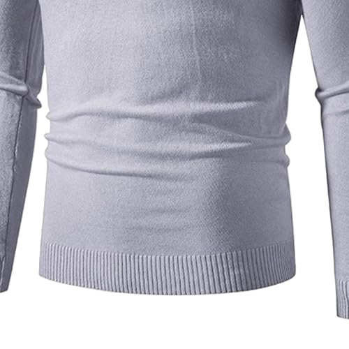 Mens Quarter Zipper Turtleneck Sweaters Male Knitted Sweaters Quarter Zipper 1/4 Zip Knitted Sweater for Men3