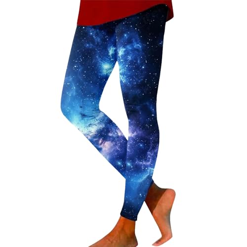 Leggings Pantalons Pantalon Long Élastique Femme Galaxy Legging Femme Taille Haute Galaxy Costume Imprimé Coloré Pantalon de Yoga Extensible Pantalon de...