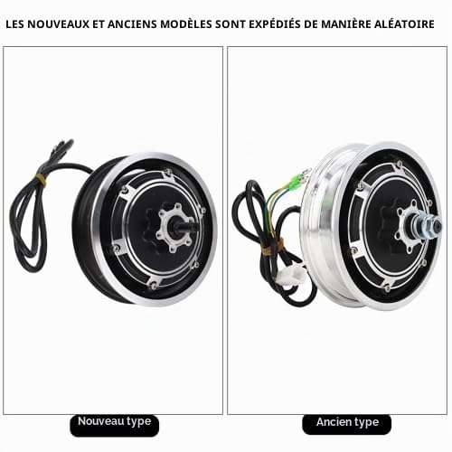 Dioche Moteur Trotinette Electrique, Moteur de moyeu de Scooter électrique 48V 1000W, Moteur de moyeu de Frein à Disque sans balais pour vélo électrique pour Pneu extérieur de 10 Pouces