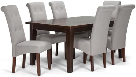 SIMPLIHOME Bedford SOLID WOOD Universal TV Media Stand, 53.9 inch Wide, Living Room Entertainment Center, Storage Cabinet with Glass Doors, for Flat Screen TVs up to 60 inches in Dark Tobacco Brown