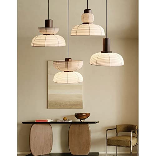 Lustre en tissu japonais pour salon et salle à manger chaleureuse