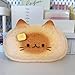 Super Cute Lovely Lucky Bread Toast Cat Pencil Case, Big Capacity Large Soft Plush Happy Kitty Fluffy Clothes Zipper Pencil Box Case, Makeup Bag Office Storage Holder Pouch Pen Bag -Siamese Cat