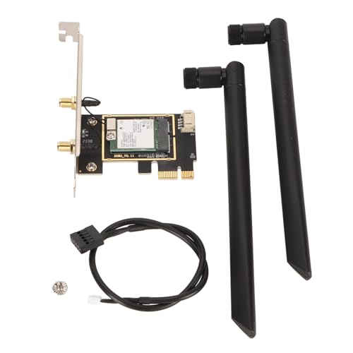 Tarjeta WiFi PCIe 3 Bandas 8774 Mbps Adaptador de Red Inalámbrico para PC 10 11, Fácil de Usar para Computadoras de Escritorio miniatura 6