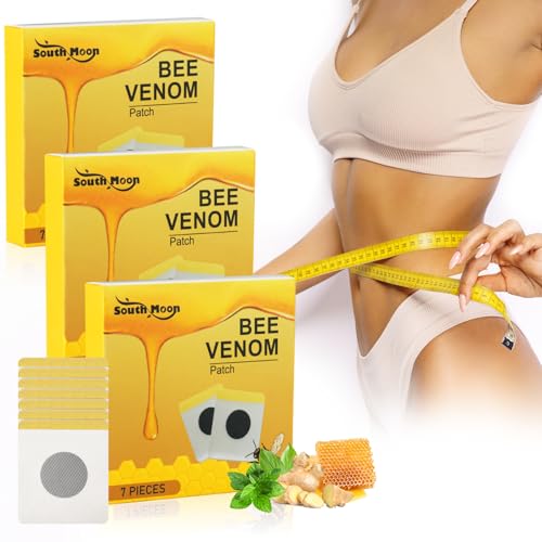 ACWOO Parches Darle Forma al Cuerpo de Veneno de Abeja, 3 Box Veneno de Abeja y Darle Forma al Cuerpo, Parche Darle Forma al Cuerpo de Drenaje Linfático de Veneno de Abeja