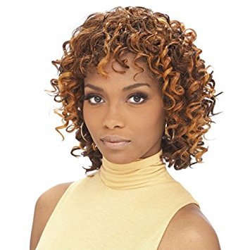 IT'S A WIG Human Hair Wig - DEEP WAVE Color - #1B/30 - Off Black/Medium Brown Red