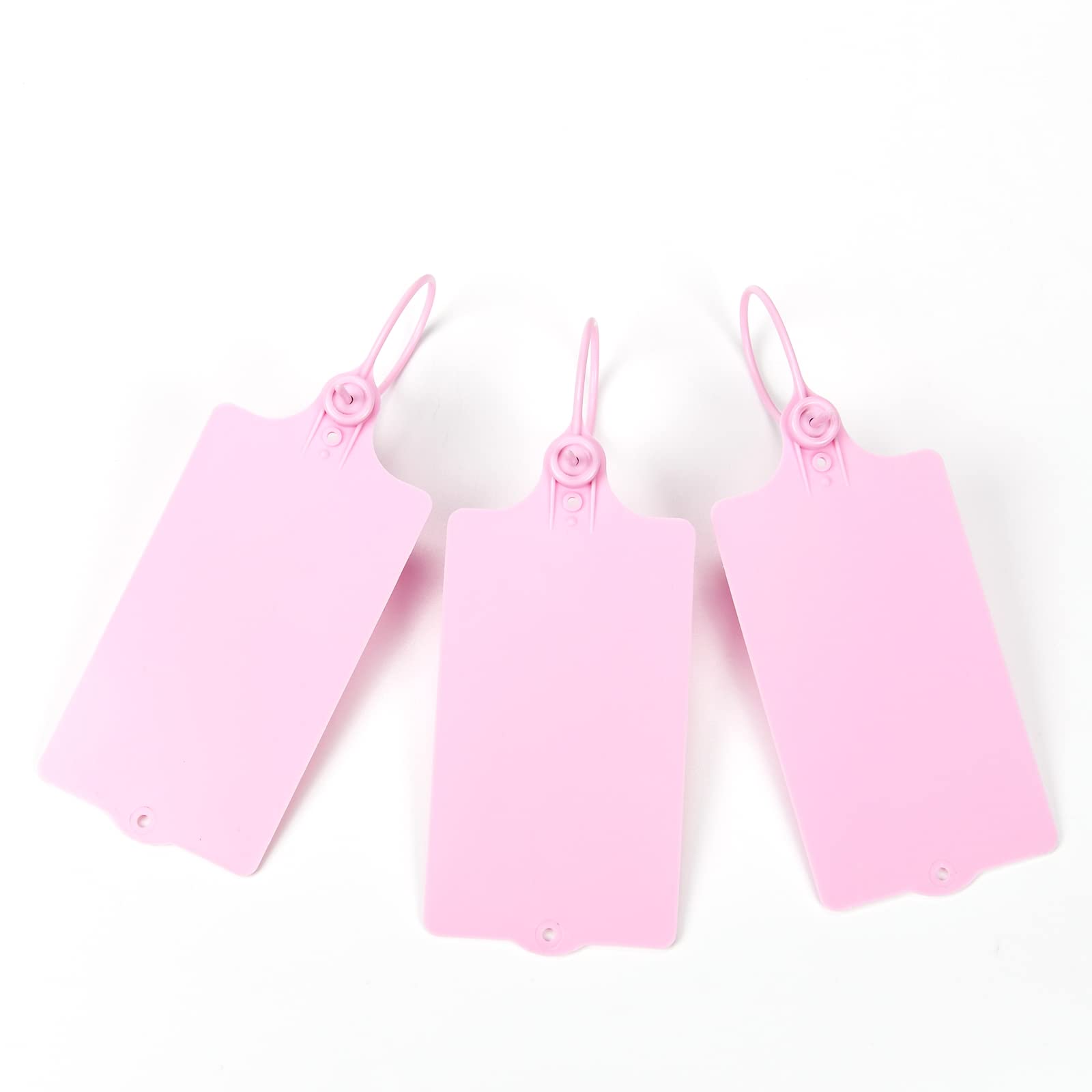 Bridas para cables, Bridas reutilizables de nailon multicolor, longitud ajustable, diseño autoblocante, sellos numerados, 100 unidades(Roze)