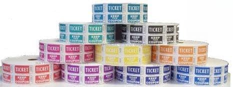 Easy Read Raffle Tickets - 10 Assorted