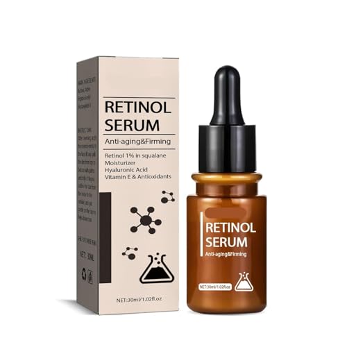 Sérum Facial con Retinol, Sérum Facial, Sérum Iluminador e Hidratante para la Piel, Esencia Hidratante para Líneas de Expresión, Cuidado Suave