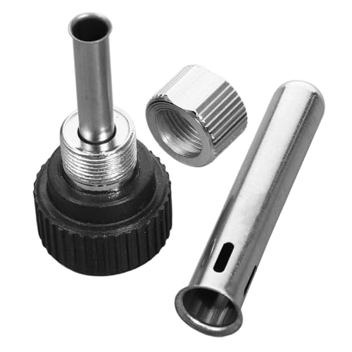 OUNONA 1 Set Manga de soldador tercero accesorios trinquete consejo Aislar acero inoxidable soldador electrico Partes de mango de soldador repuestos para soldador pieza de soldadura AbS