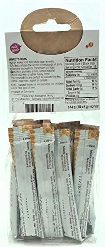 Yifantacy Breitsamer Honig Raw Honey Sticks Mild Taste Pack 1 Pack (18 Pieces) (3 Pack (18 Count)) #TOP1