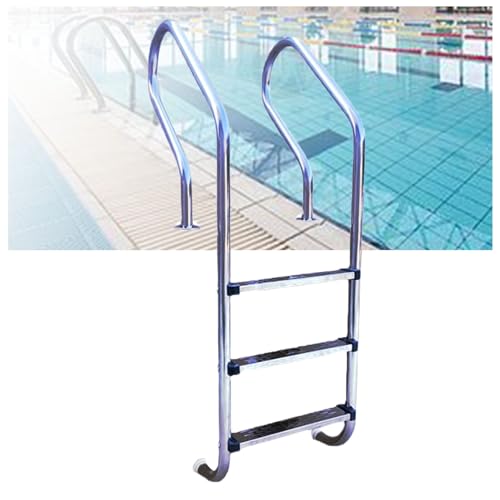 Barandilla para Piscina con 3 Escalones Acero Inoxidable miniatura 1