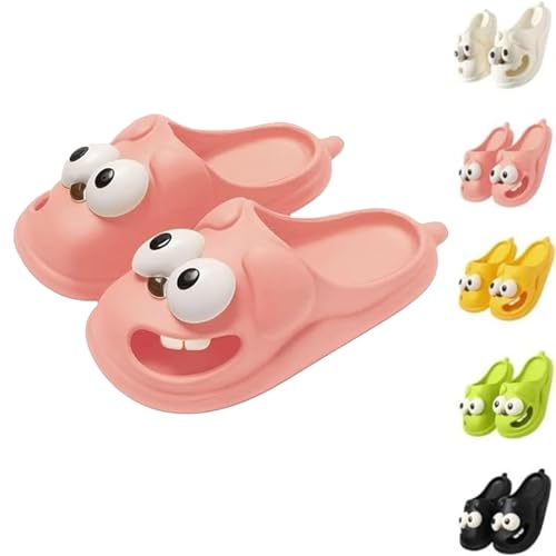 Generic Big Eye Dog Slipper, Tongue Kiss Slippers, 3D Big Eye Dog Fun Cartoon Package Head Eva Slippers