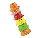 TOYANDONA 6 Piezas de Taza Apilable de Juguete Arco Iris Apilable Taza de Baño Juguetes Divertidos Expresión de Cara Apilar Taza Juguetes Agua Arena Cubo para Niños Pequeños Juguetes de