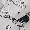 MAG 3Pcs Out Space Bedding Comforter Set,All Season Space Bedding Twin,White Galaxy Comforter Set for Toddlers Kids Boys Teens and Girls,Microfiber (1 Comforter + 2 Pillowcases). #3