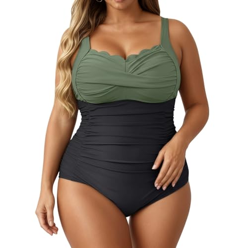 Maillot de bain monokini dos nu et volants romantiques pour femme