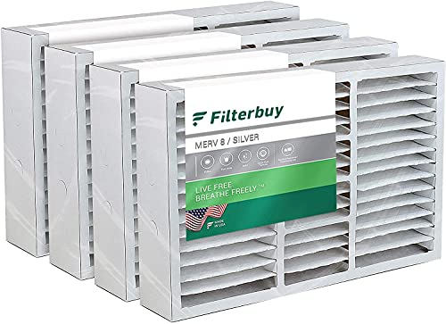 🛒 Crazy Deals Filterbuy 16x25x5 Air Filter (4-Pack, MERV 8), Replacement HVAC AC Furnace Filters for Honeywell, Air Kontrol, Bryant, Carrier, Day & Night, Lennox, and Payne (Actual Size: 15.75" x 24.75" x 4.38")