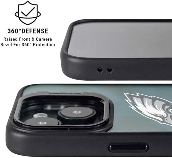 Skinit Kickstand Phone Case Compatible with iPhone 13 - Officially Licensed NFL Philadelphia Eagles Design