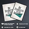 Artery8 Be Fearless In The Attempt Midcentury Typography Huge Wall Art Print 18X24 #1