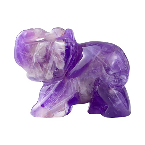 Gemstone ELEPHANT Statue Figurine Collectible Decor 1.5 Inches cover