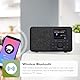 MangoKit SR10 WiFi Internet Radio mit DAB/DAB+,Podcast Player,Smart DAB Radios mit Bluetooth,FM Radios,Küchenradio mit Netz-und Batteriebetrieb,Farbdisplay,Doppelalarm,Presets Support-Schwarz
