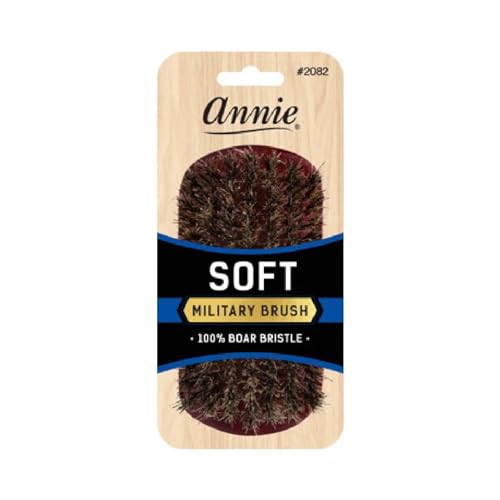 soft military 100% pure BOAR BRISTLE WAVE HAIR BRUSH durag MAN