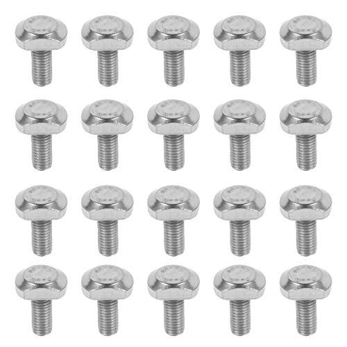 TEHAUX M5 T Screw, 304 Stainless Steel Bolt T Screw T-Slot Bolts For Fastening Connection Of Industrial Machinery Equipment T-Slot Aluminum Profile, 24pcs