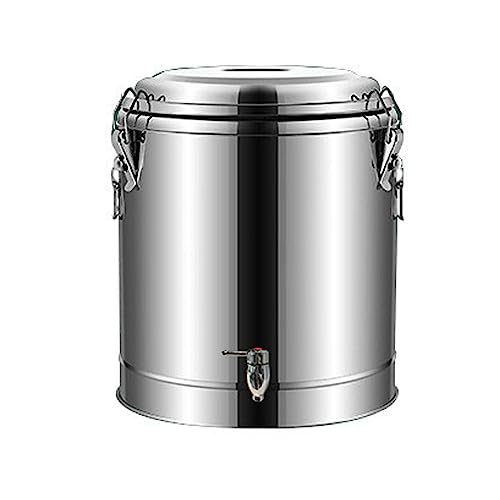 Seau isolant 10L en inox pour conserver l'eau chaude et le jus sans refroidir