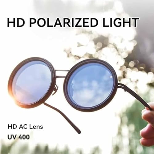 Adjustable Tint Sunglasses, Adjustable Polarized Round ND Filter Sunglasses Stepless for Men Women, 1-9 Levels4