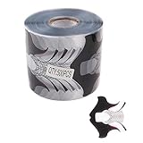 Yigo 500 Pcs/Roll Nail Form Clear Nail Art Guide Form Acrylic UV Gel Tips Extension Black Butterfly Design UV Nail Extenion Sticker