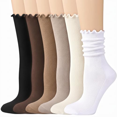 Justay Ruffle Cotton Crew Socks