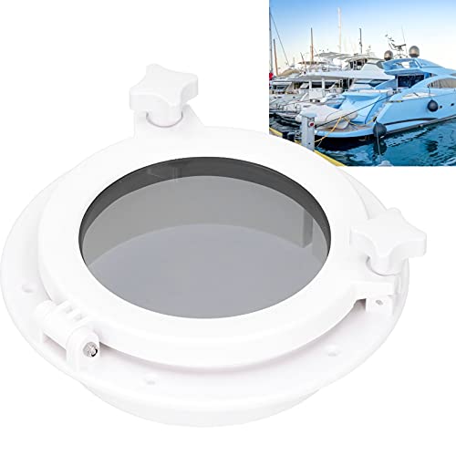 Yctze Boat Porthole,8in Round Opening Portlight Porthole Universal Tempered Glass Boat Window For RV Boat Yacht White Porthole Replacement - Image 4
