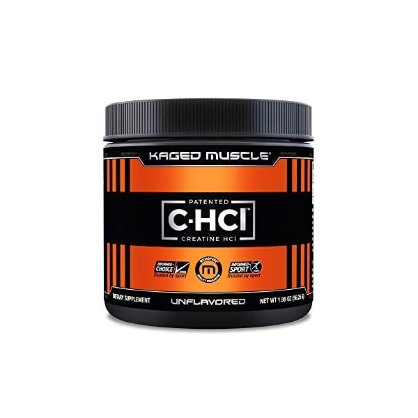 Creatine HCl Powder, Kaged Muscle Creatine HCl, Patented Creatine Hydrochloride Powder, Highly Soluble Creatine Hydrochloride 750mg, Unflavored, 75 Servings