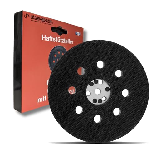 Schleifteller Klett Ø 125 mm | geeignet für Bosch/Skil - für Exzenterschleifer - gelocht | Polierteller - Klettteller - Professional | Exzenterschleifer