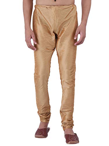Image of HUZUR Men's Silk Solid Straight Long Kurta Pyjama Set| Ethnic Wear