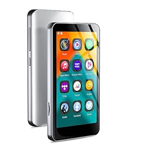 MP3 Player with Bluetooth and WiFi, 4″ Full Touch Screen MP4 MP3 Player with Spotify, Android Streaming Music Player with Pandora, Portable HiFi Sound Walkman Digital Audio Player with Speaker (White)