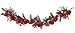 Nearly Natural 4663 Hydrangea Garland, 72-Inch, Red/Green