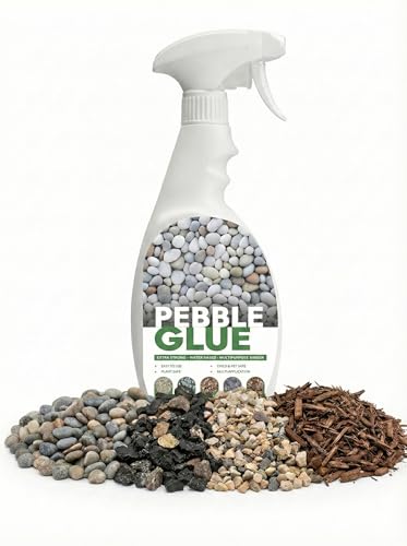 POLYBOUND 1L Pebble Glue Resin Gravel Glue for Water-Based Stones Bark Patios & Mulch for Garden Paths Weather-Resistant Gravel Binder Last all Seasons Child & Pet Safe Ready to Use