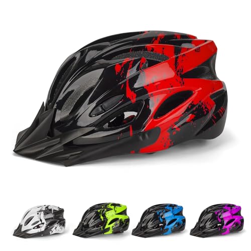 Kids Adjustable Bicycle Helmet 50-55CM Red