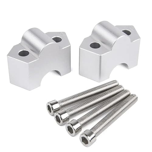 Soporte de manillar de motocicleta en plata mecanizada para series Z250 a Z900