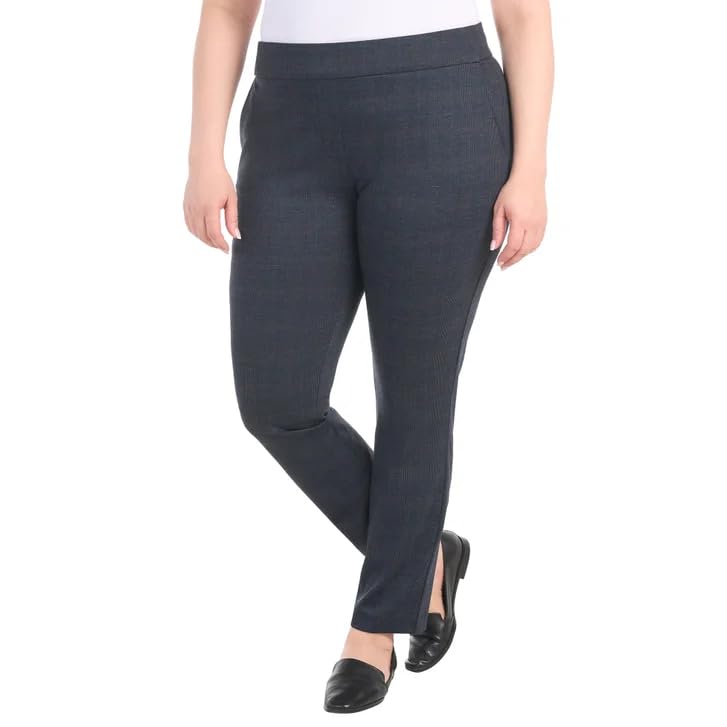 Image of Dalia Women's Pull-On Ponte Pant, Mid-Rise Narrow Leg