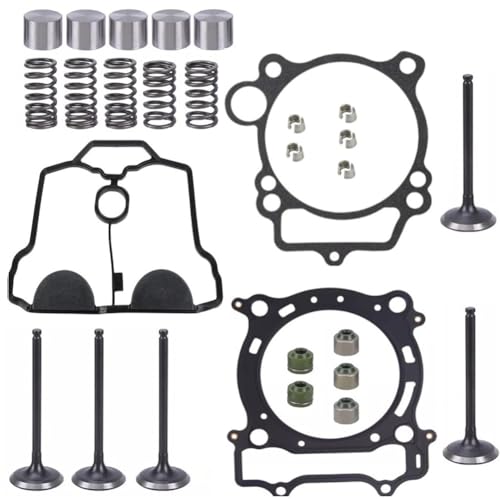 Image of JIK Cylinder Head Valve Top End Gasket Kit for Yamaha YFZ450 YFZ450V Bill Ballance Special Edition Exhaust Intake Valves